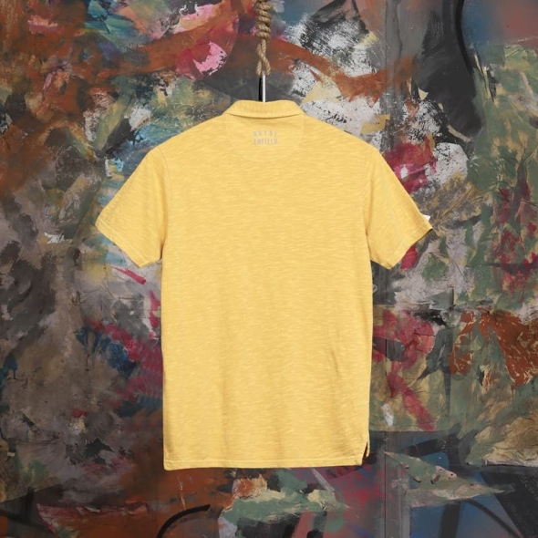 Genuine Apparel ROYAL ENFIELD Summer Slub Polo - Yellow | re_RLATSS220977 | euronetbike-net