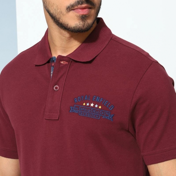 Genuine Apparel ROYAL ENFIELD Redditch Polo - Burgundy | re_RLATSA230419 | euronetbike-net Genuine Apparel ROYAL ENFIELD Redditch Polo - Burgundy | re_RLATSA230419 | euronetbike-net