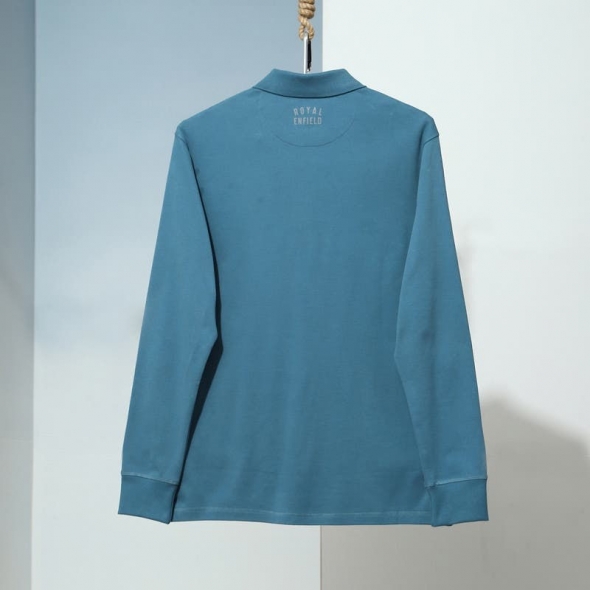 Genuine Apparel ROYAL ENFIELD Enduro Polo - Vintage Blue | re_RLATSA230433 | euronetbike-net Genuine Apparel ROYAL ENFIELD Enduro Polo - Vintage Blue | re_RLATSA230433 | euronetbike-net