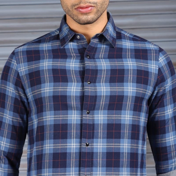 Genuine Apparel ROYAL ENFIELD Blue Reversible Shirt - Blue | re_RLASHS231161 | euronetbike-net Genuine Apparel ROYAL ENFIELD Blue Reversible Shirt - Blue | re_RLASHS231161 | euronetbike-net
