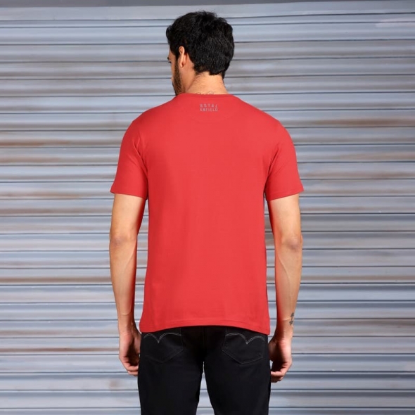 Genuine Apparel ROYAL ENFIELD Royal Enfield Flat Track Tshirt - Red | re_RLATSS232344 | euronetbike-net