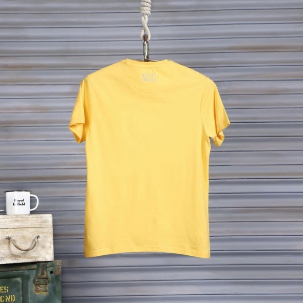 Genuine Apparel ROYAL ENFIELD Royal Enfield Flat Track Tshirt - Yellow | re_RLATSS232350 | euronetbike-net