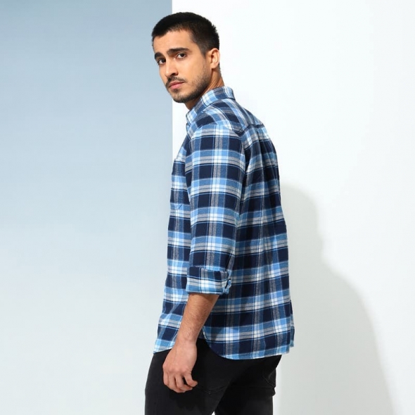 Genuine Apparel ROYAL ENFIELD Made In Plaid - Blue | re_RLASHA230166 | euronetbike-net Genuine Apparel ROYAL ENFIELD Made In Plaid - Blue | re_RLASHA230166 | euronetbike-net