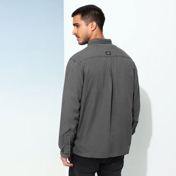 Genuine Apparel ROYAL ENFIELD Highlander Mesa Shirt - Charcoal | RLASHA230177 | re_RLASHA230179 | euronetbike-net