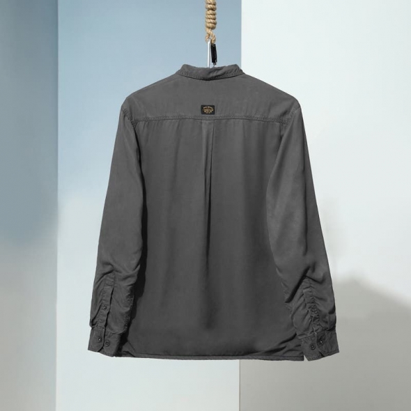 Genuine Apparel ROYAL ENFIELD Highlander Mesa Shirt - Charcoal | re_RLASHA230180 | euronetbike-net
