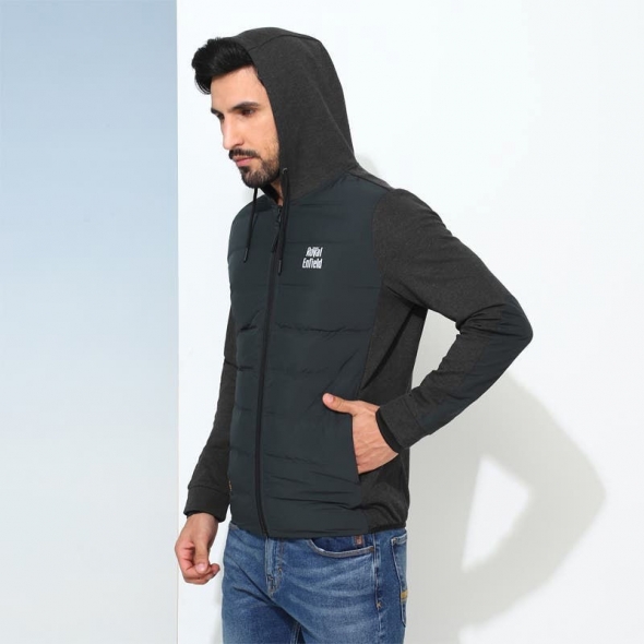 Genuine Apparel ROYAL ENFIELD The Hybrid Performance Sweatshirt - Dark Grey | re_RLASSA230981 | euronetbike-net