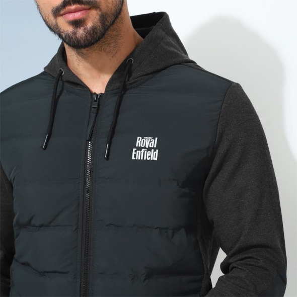 Genuine Apparel ROYAL ENFIELD The Hybrid Performance Sweatshirt - Dark Grey | re_RLASSA230981 | euronetbike-net