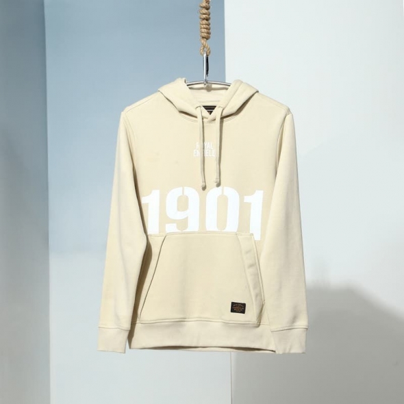 Genuine Apparel ROYAL ENFIELD 1901 Pride Sweatshirt - Ecru | re_RLASSA230803 | euronetbike-net