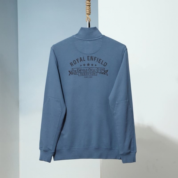 Genuine Apparel ROYAL ENFIELD Enfield Heritage Sweatshirt - Dark Blue | re_RLASSA230827 | euronetbike-net