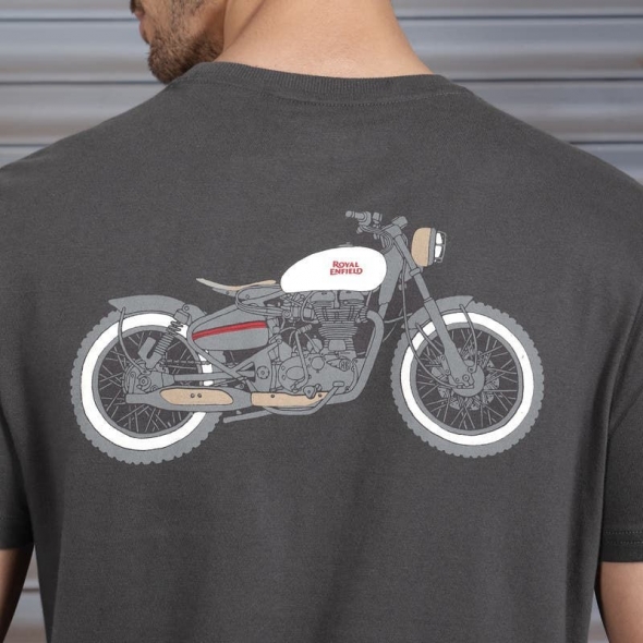 Genuine Apparel ROYAL ENFIELD Essentials Motorcyle Unit T-Shirt - Charcoal | re_RLATSS231687 | euronetbike-net
