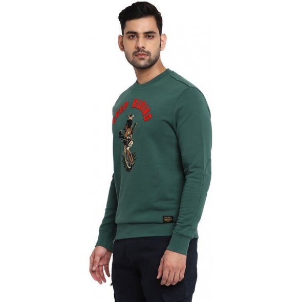 Genuine Apparel ROYAL ENFIELD Keep Riding Sweatshirt - Dark Green | re_RLASSA210155 | euronetbike-net Genuine Apparel ROYAL ENFIELD Keep Riding Sweatshirt - Dark Green | re_RLASSA210155 | euronetbike-net