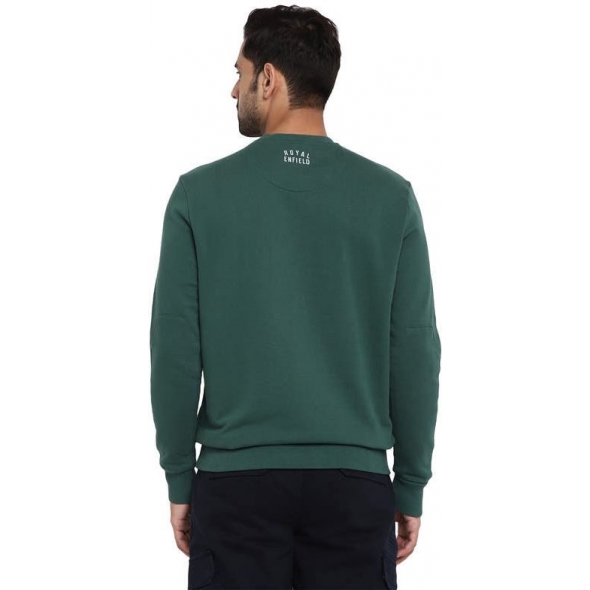 Genuine Apparel ROYAL ENFIELD Keep Riding Sweatshirt - Dark Green | RLASSA210151 | re_RLASSA210151 | euronetbike-net