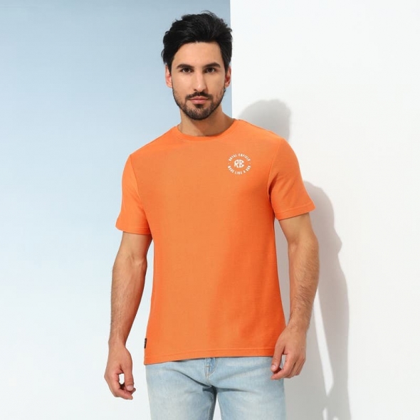 Genuine Apparel ROYAL ENFIELD Mlg Classic Crewneck - Peach | re_RLATSA230466 | euronetbike-net