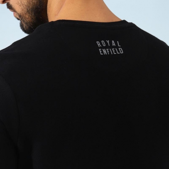 Genuine Apparel ROYAL ENFIELD Mlg Classic Crewneck - Black | RLATSA230481 | re_RLATSA230484 | euronetbike-net