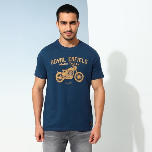 Genuine Apparel ROYAL ENFIELD 1901 Legacy Crewneck - Navy | RLATSA230497 | re_RLATSA230503 | euronetbike-net