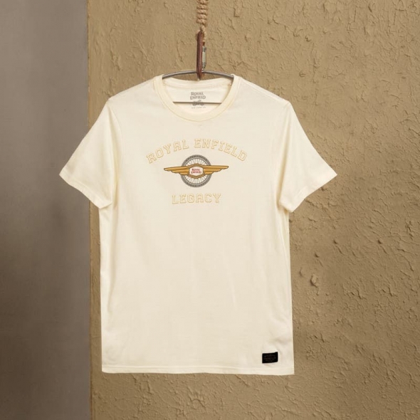 Genuine Apparel ROYAL ENFIELD Enfield Heritage Crewneck - Off-White | re_RLATSA230519 | euronetbike-net