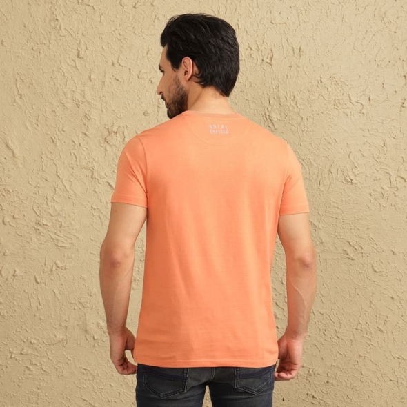 Genuine Apparel ROYAL ENFIELD Enfield Heritage Crewneck - Peach | RLATSA230524 | re_RLATSA230526 | euronetbike-net