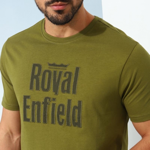 Genuine Apparel ROYAL ENFIELD Urban Edge T-Shirt - Olive | re_RLATSA230675 | euronetbike-net