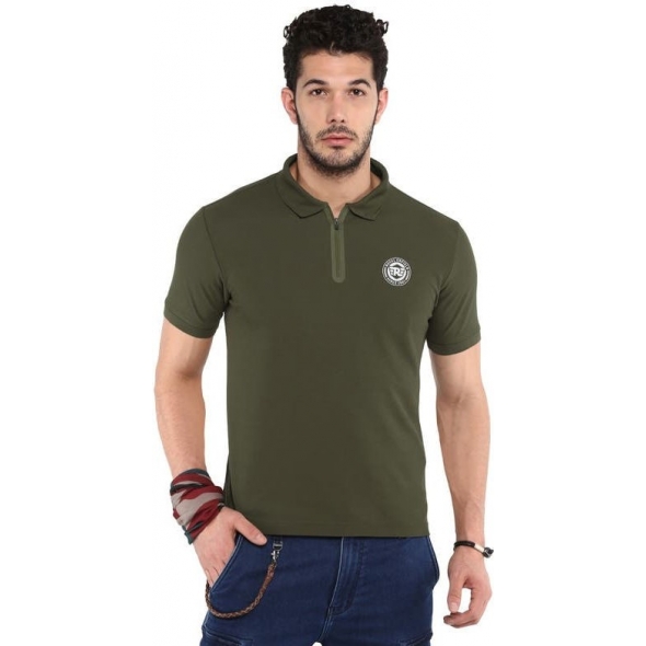 Genuine Apparel ROYAL ENFIELD Ride On Polo T-Shirt-Olive | RLATSM000676 | re_RLATSM000677 | euronetbike-net