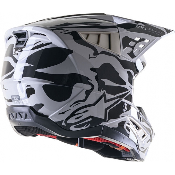 Alpinestars Alpinestars Off Road Gray Supertech M5 Helmet | 8306523-906 | alp_8306523-906-M | euronetbike-net