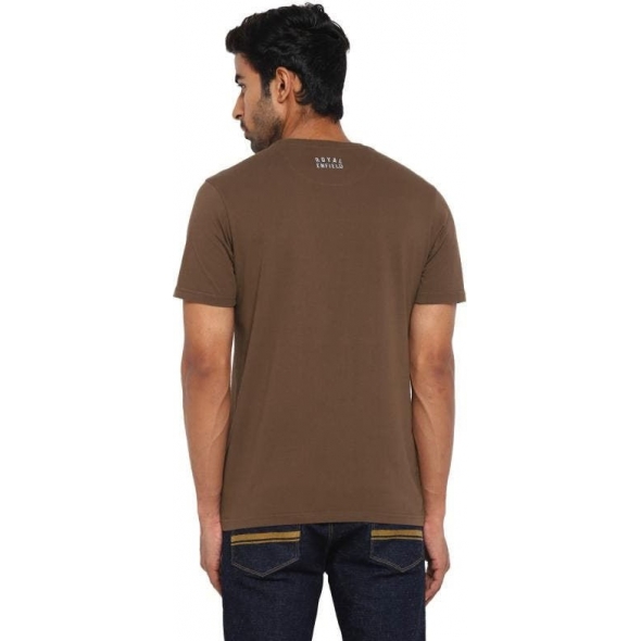 Genuine Apparel ROYAL ENFIELD Aom Border Stamp T-Shirt - Brown | re_RLATSO220043 | euronetbike-net Genuine Apparel ROYAL ENFIELD Aom Border Stamp T-Shirt - Brown | re_RLATSO220043 | euronetbike-net