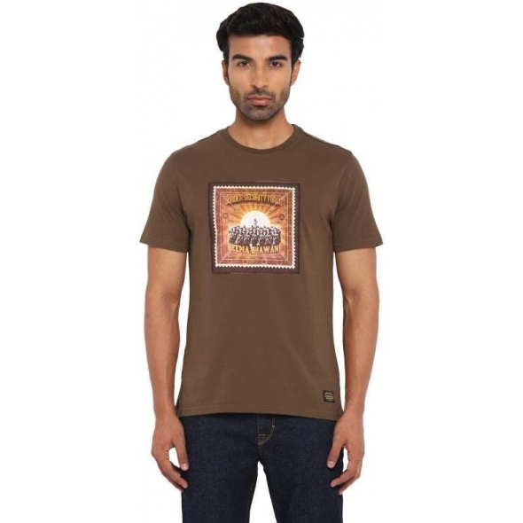 Genuine Apparel ROYAL ENFIELD Aom Border Stamp T-Shirt - Brown | re_RLATSO220043 | euronetbike-net Genuine Apparel ROYAL ENFIELD Aom Border Stamp T-Shirt - Brown | re_RLATSO220043 | euronetbike-net