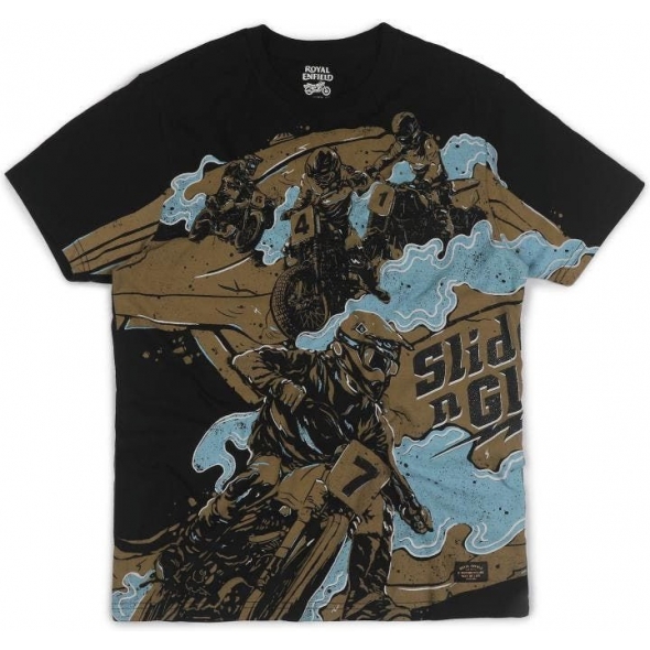 Genuine Apparel ROYAL ENFIELD Aom Slide N Glide T-Shirt - Black | re_RLATSO220039 | euronetbike-net Genuine Apparel ROYAL ENFIELD Aom Slide N Glide T-Shirt - Black | re_RLATSO220039 | euronetbike-net
