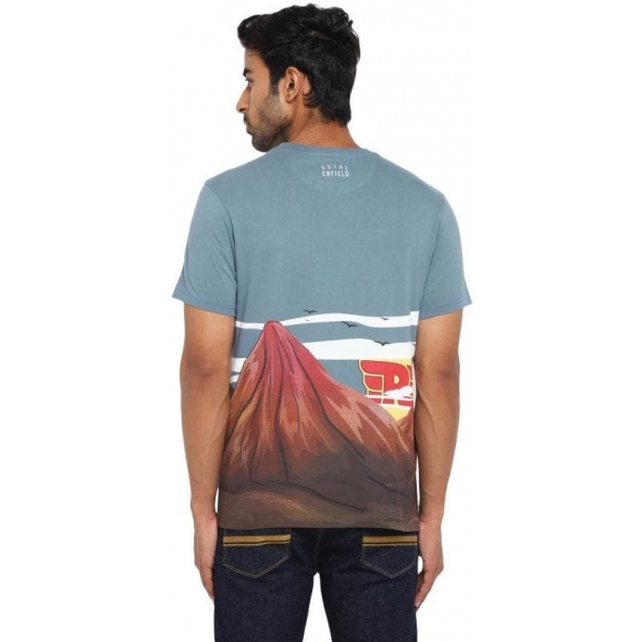 Genuine Apparel ROYAL ENFIELD Aom Desert Love T-Shirt - Light Blue | RLATSO220067 | re_RLATSO220070 | euronetbike-net