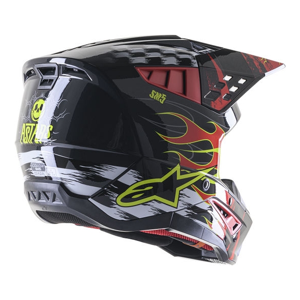 Alpinestars Alpinestars Off Road Red/Black/Gray Supertech M5 Helmet | 8307023-9033 | alp_8307023-9033-2X | euronetbike-net