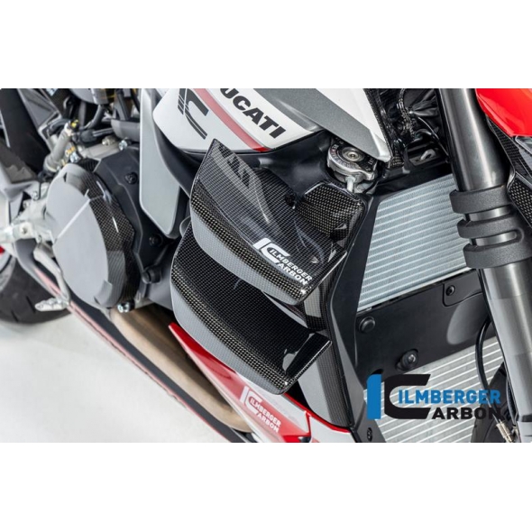 Ilmberger Carbon Ilmberger radiator cover right gloss Ducati Streetfighter V2 | WKR.005.V2SFG.K | ilm_WKR_005_V2SFG_K | euronetbike-net