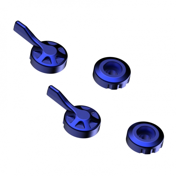 Evotech Performance EVOTECH PERFORMANCE Evo Brake And Clutch Lever Blue Adjusters | PRN016782 | evp_PRN016782 | euronetbike-net