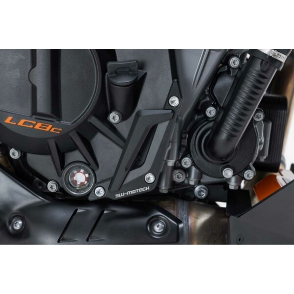 SW-Motech SW MOTECH Engine case protector. Black. KTM 990 Duke (23-). | MSS.04.994.10100/B | sw_MSS_04_994_10100B | euronetbike-net