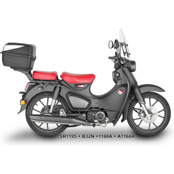 GIVI Parts Givi Windscreen for Honda Super Cub C125, clear screen, dim HxW 43x46cm | 1168A | givi_1168A | euronetbike-net