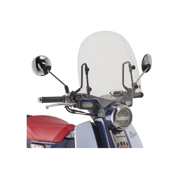 GIVI Parts Givi Windscreen for Honda Super Cub C125, clear screen, dim HxW 43x46cm | 1168A | givi_1168A | euronetbike-net