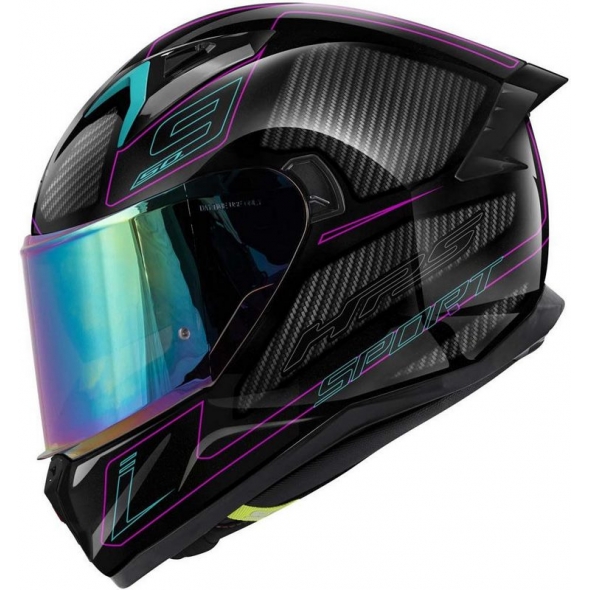 GIVI Parts Givi Full face helmet 50.9 ENIGMA Black/Titanium/Pink, Size 56/S | H509FNGBP56 | givi_H509FNGBP56 | euronetbike-net