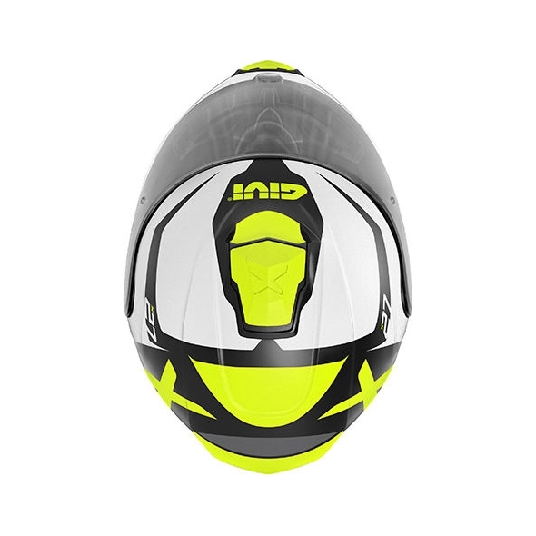GIVI Parts Givi X.27 DIMENSION, Matt Black / White / Yellow, Size M | HX27FDMWY58 | givi_HX27FDMWY58 | euronetbike-net