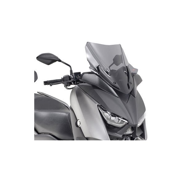 GIVI Parts Givi Windscreen for Yamaha X-Max 125 18-, X-Max 300, X-Max 400 18- color Smoke, dim. HxW 43,5x43,5 cm, low profile sport screen, fits oe headlight fairing | D2136S | givi_D2136S | euronetbike-net