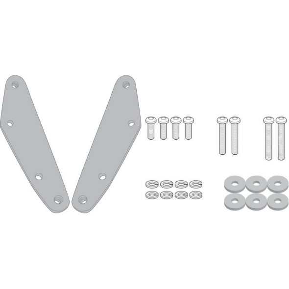 GIVI Parts GIVI D6112KIT mounting Kit for Givi Windscreen D6104ST to be mounted on Kymco Xciting 400 S | D6112KIT | givi_D6112KIT | euronetbike-net