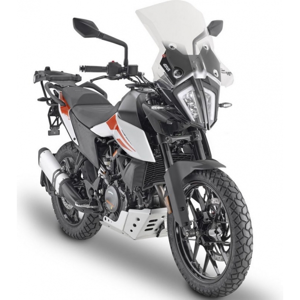 GIVI Parts Givi Touring Windscreen for KTM 390/790/890 Adventure color clear, HxW 45x47 cm, D7711KIT fitting kit required to install | 7710DT | givi_7710DT | euronetbike-net