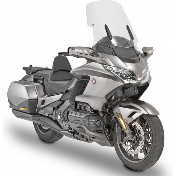 GIVI Parts Givi Screen for Honda Gold Wing 1800 18-19, color Clear, dim. HxW 59 x 55 cm, fits oe headlight fairing, 20 cm higher than oe | D1172ST | givi_D1172ST | euronetbike-net