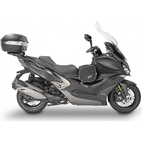 GIVI Parts Givi Windscreen for Kymco Xciting 400, color Clear, dim. HxW 85 x 63 cm, 28 cm higher than oe, fits oe headlight fairing | D6104ST | givi_D6104ST | euronetbike-net