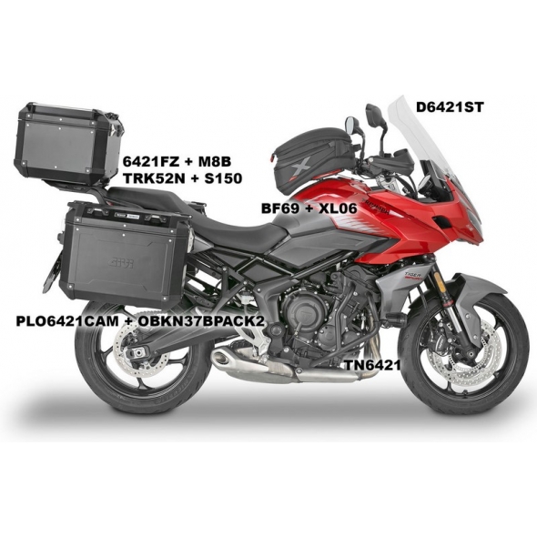 GIVI Parts Givi Dome Transparent 66x38 cm Triumph Tiger Sport 660 (22) | D6421ST | givi_D6421ST | euronetbike-net