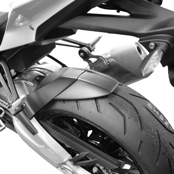 Pyramid Plastics parts Pyramid Plastics BMW S1000 R Hugger Extension Matte Black 2014> | 074260 | pyr_074260 | euronetbike-net