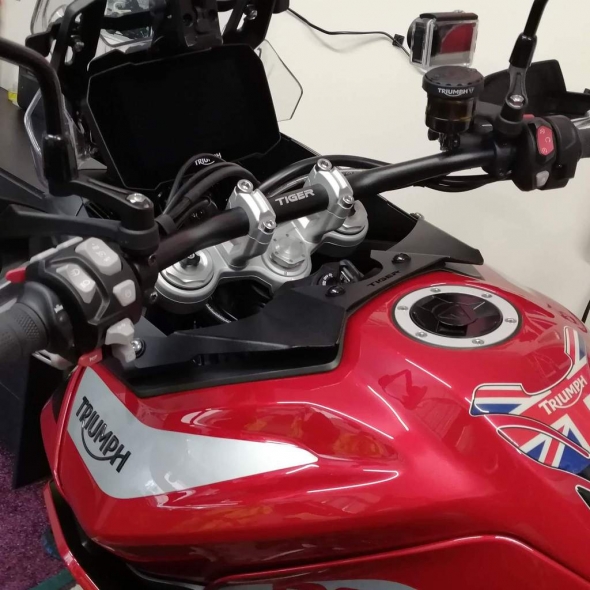Pyramid Plastics parts Pyramid Plastics Wind Deflector | Matte Black | Triumph Tiger 850 Sport 2021> | 08600M | pyr_08600M | euronetbike-net