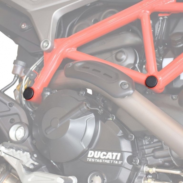 Pyramid Plastics parts Pyramid Plastics Ducati Hyperstrada 939 Frame End Caps Matte Black 2016> | 089506 | pyr_089506 | euronetbike-net