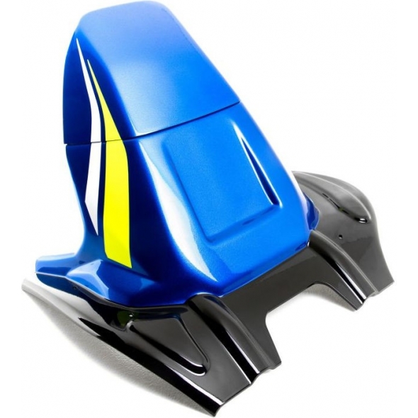 Pyramid Plastics parts Pyramid Plastics Suzuki GSXR 1000 Hugger Metallic Blue (Triton Blue w/ Yellow & White Stripes) 2017> | 070406D | pyr_070406D | euronetbike-net