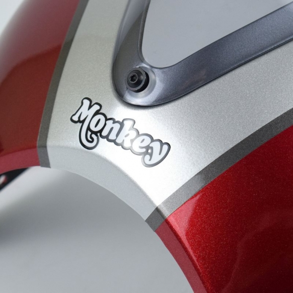 Pyramid Plastics parts Pyramid Fly Screen | Pearl Nebula Red/Silver | Honda Monkey 125 2021> | 21250E | pyr_21250E | euronetbike-net