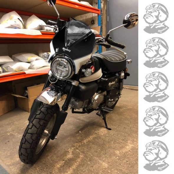 Pyramid Plastics parts Pyramid Plastics Fly Screen Banana Yellow/Ross White Honda Monkey 125 2018> | 21250Y | pyr_21250Y | euronetbike-net