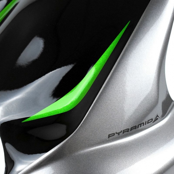 Pyramid Plastics parts Pyramid Hugger | Metallic Graphite Grey / Metallic Diablo Black / Emerald Blazed Green (SE) | Kawasaki Ninja H2 SX 2018> | 073925E | pyr_073925E | euronetbike-net