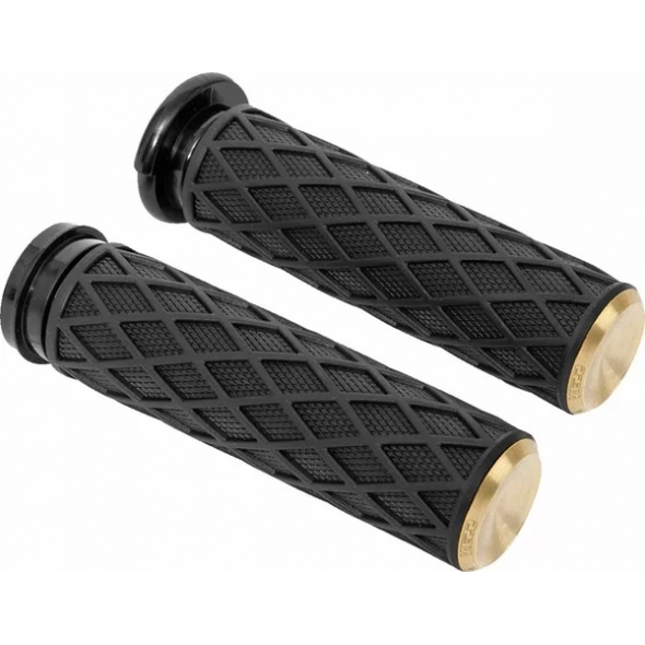 Arlen Ness Arlen Ness Diamond Grips Brass | 500-006 | aness_500-006 | euronetbike-net